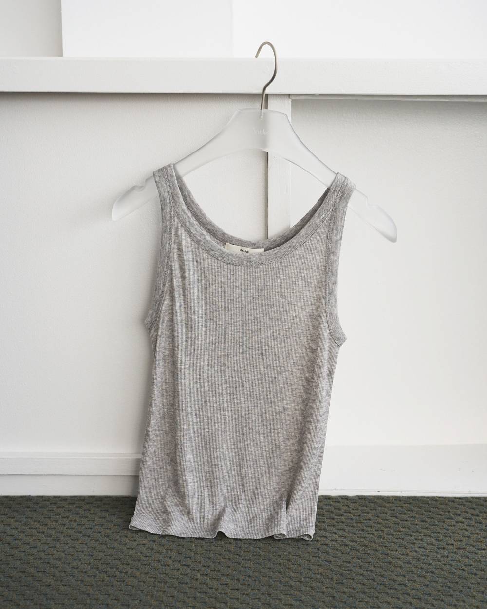 【anuke 26 SPRING / SUMMER】Wool Rib Tanktop - Champdelarose