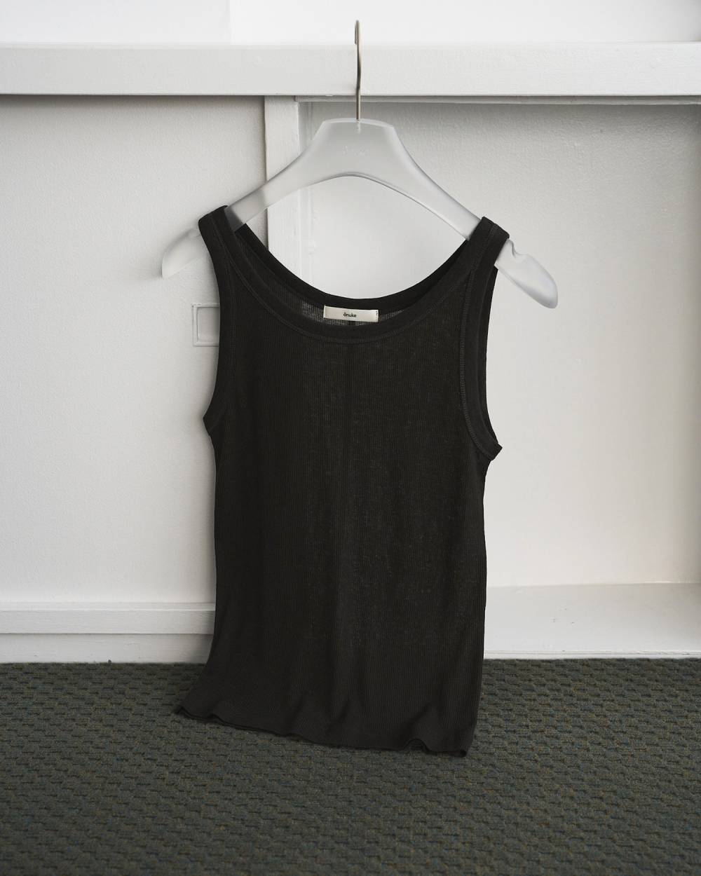 【anuke 26 SPRING / SUMMER】Wool Rib Tanktop - Champdelarose