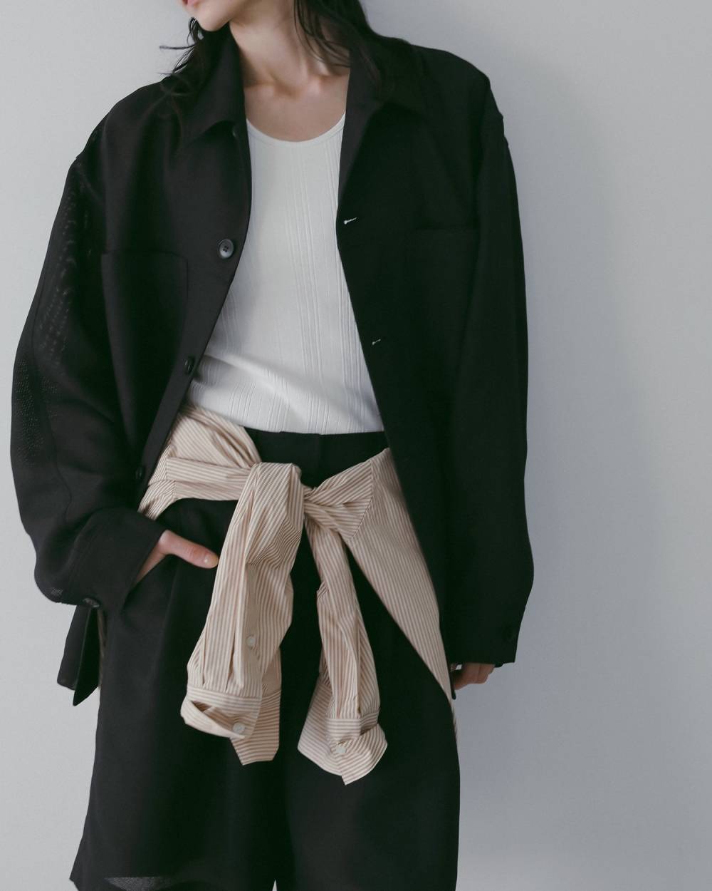 【anuke 26 SPRING / SUMMER】Work Pocket Shirts - Champdelarose