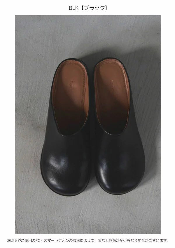 【anuke】Ecoleather Heel Slip-ons - Champdelarose