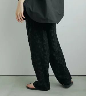 【anuke】Jacquard Rough Pants - Champdelarose