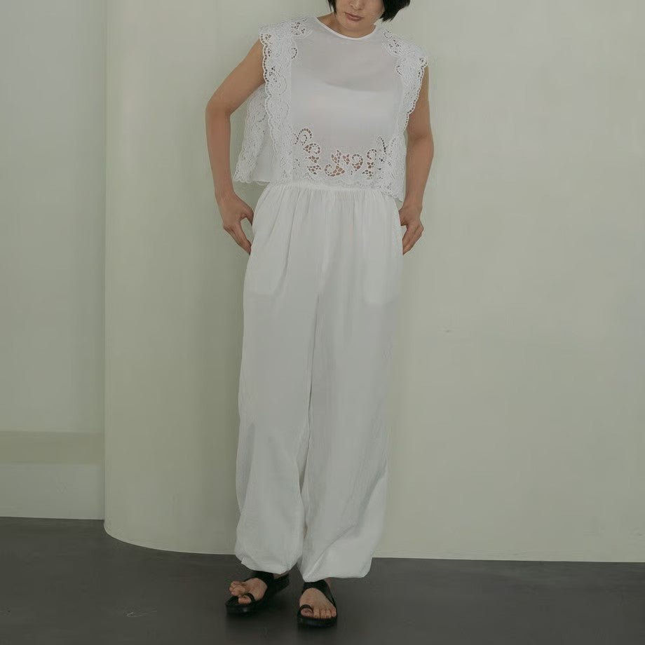 【anuke】Nylon Volume Pants - Champdelarose