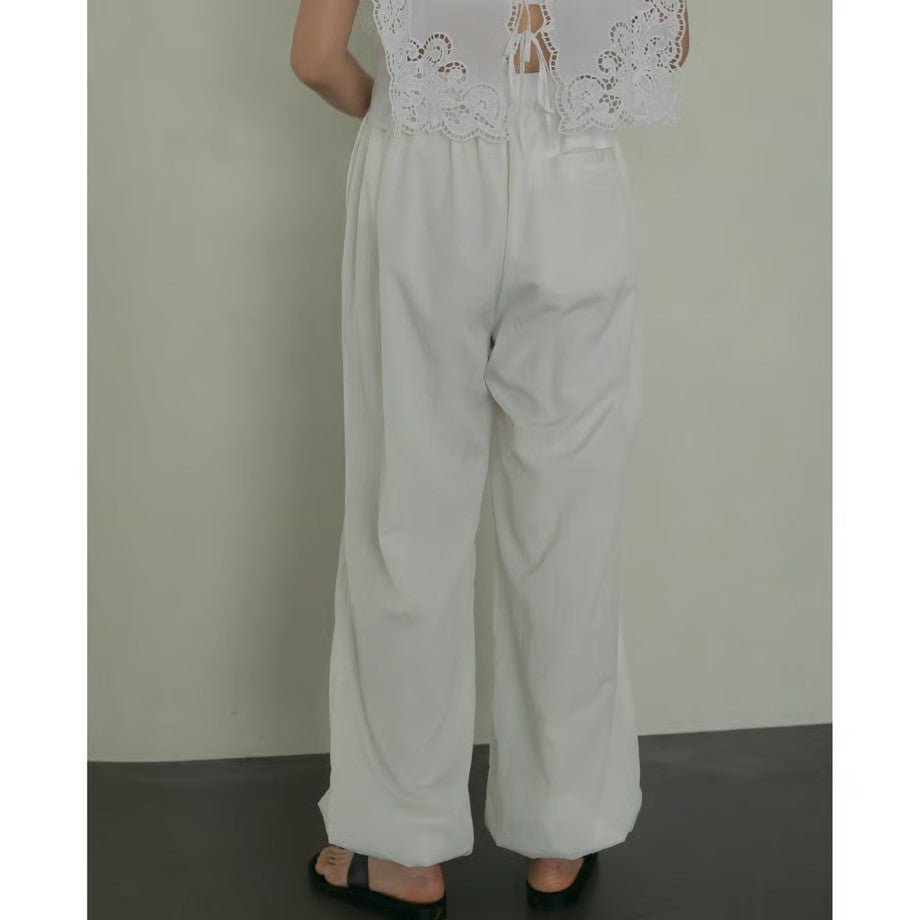 【anuke】Nylon Volume Pants - Champdelarose
