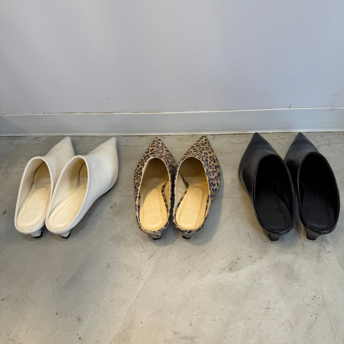 【ATELIER BRUGGE 2026 AW】Pointed toe mules - 2027年2月下旬頃発送 - Champdelarose