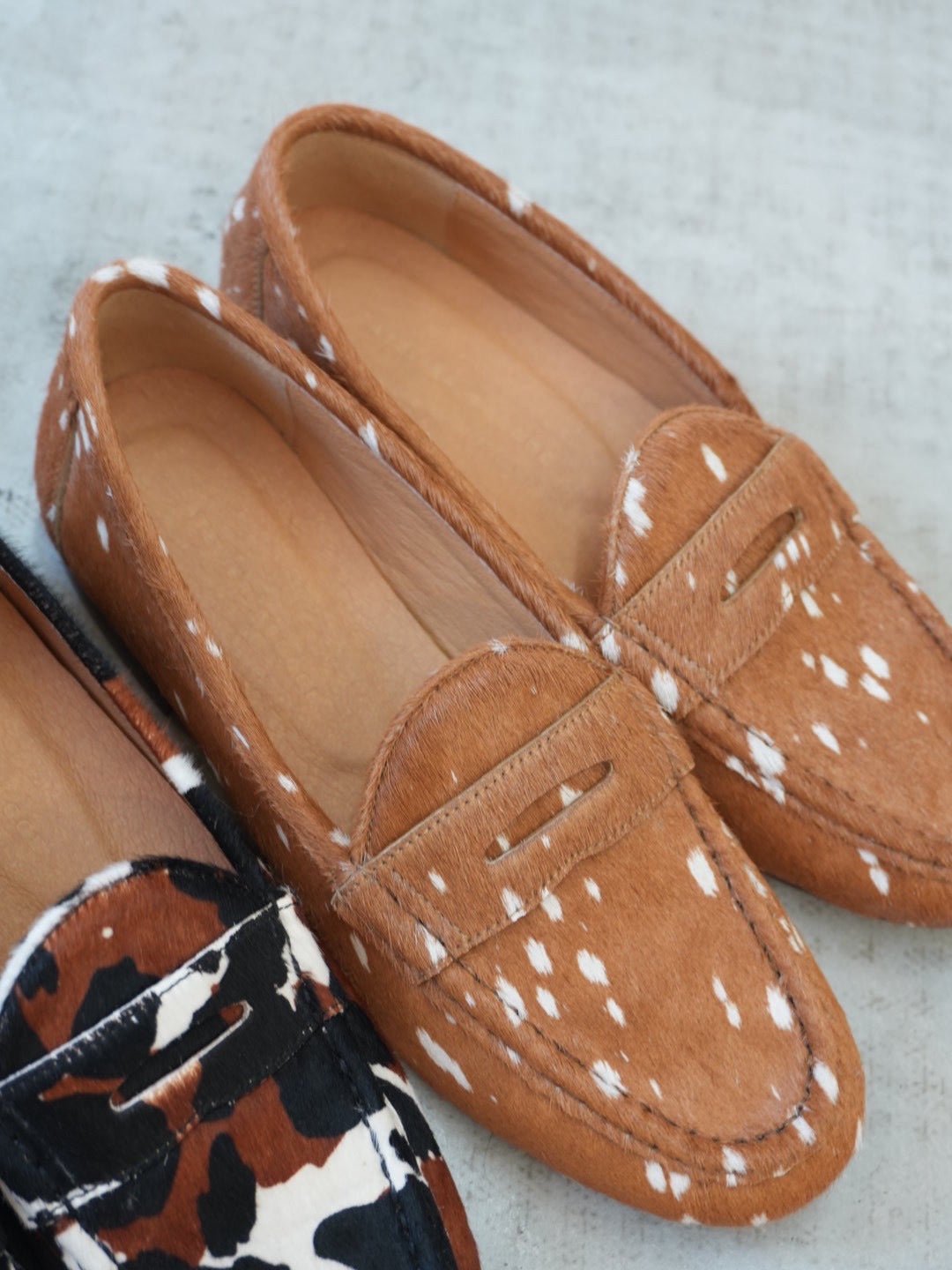 【ATELIER BRUGGE】Hair cowhide loafers - Champdelarose