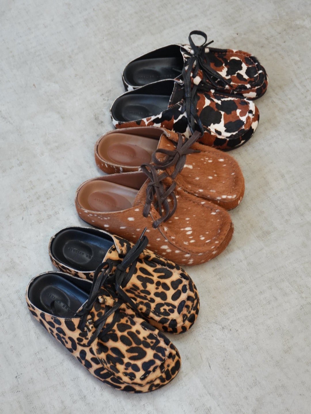 【ATELIER BRUGGE】Oblique moq mules - Champdelarose