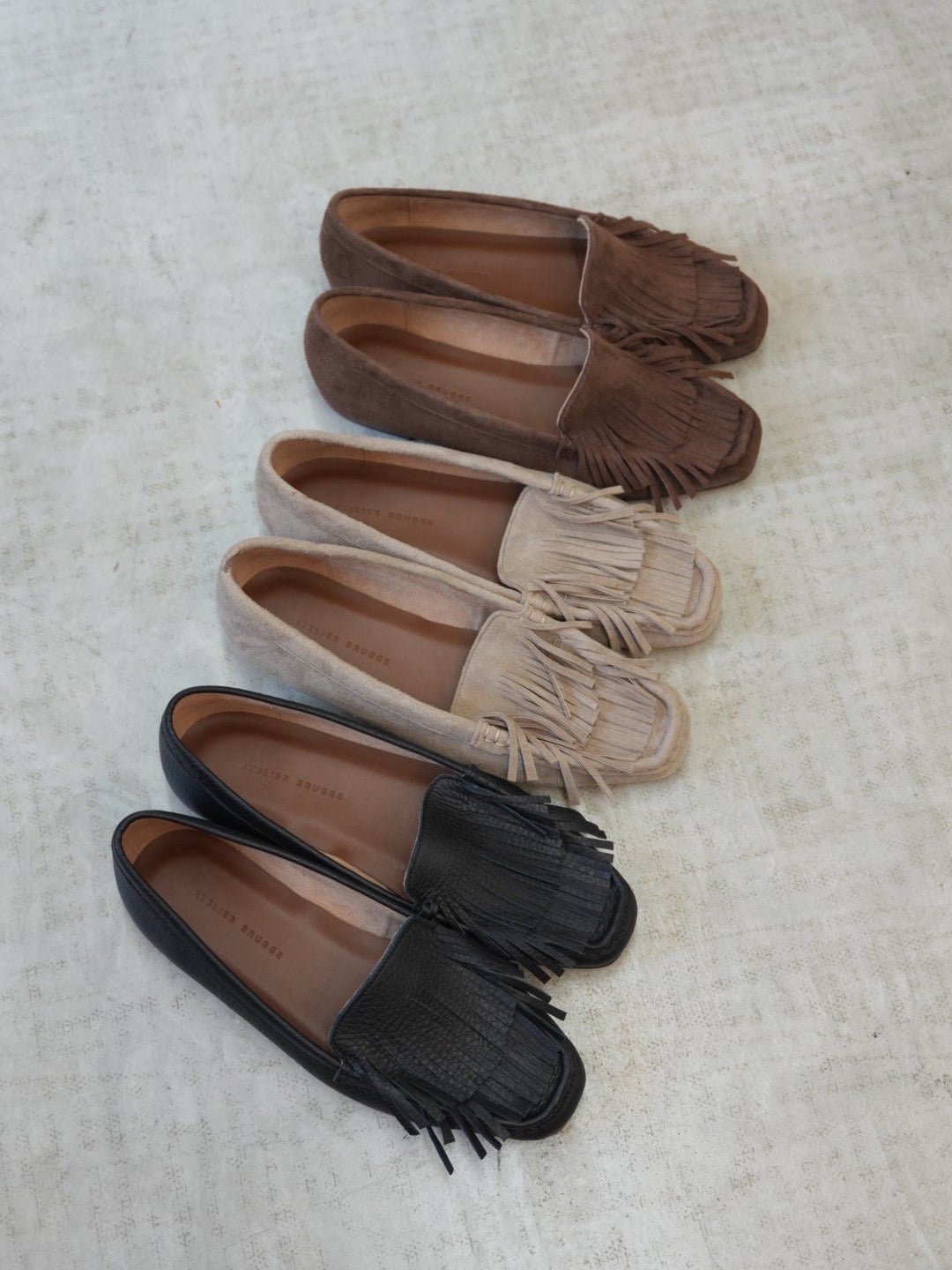 【ATELIER BRUGGE】Suede moccasins - Champdelarose