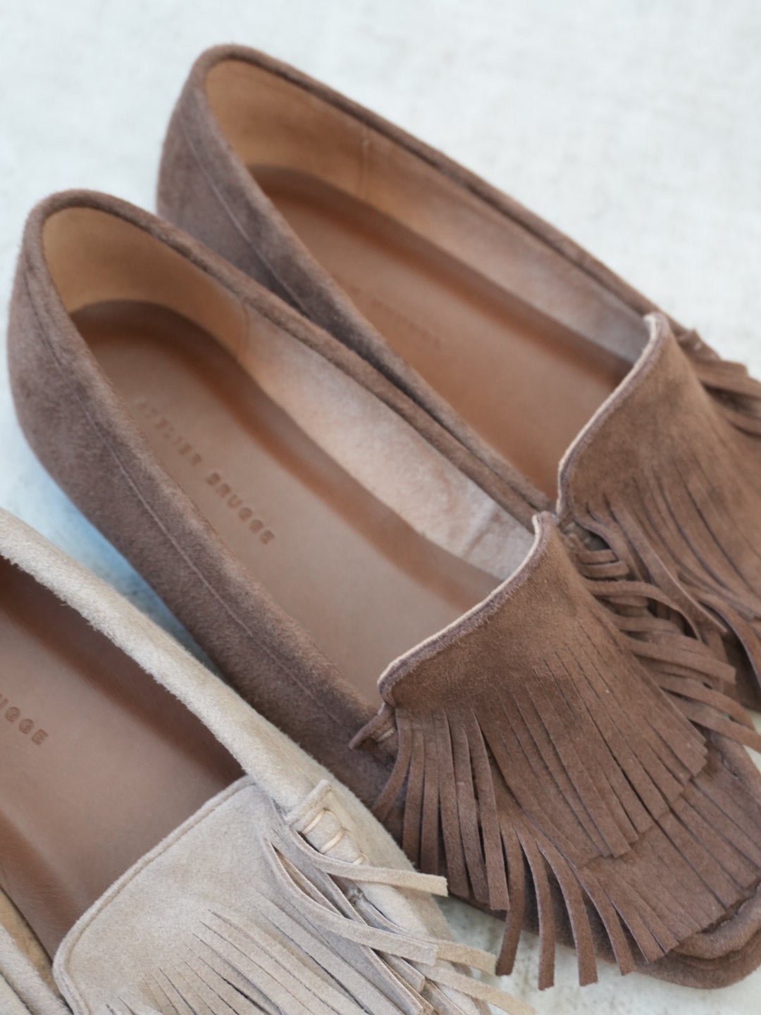 【ATELIER BRUGGE】Suede moccasins - Champdelarose
