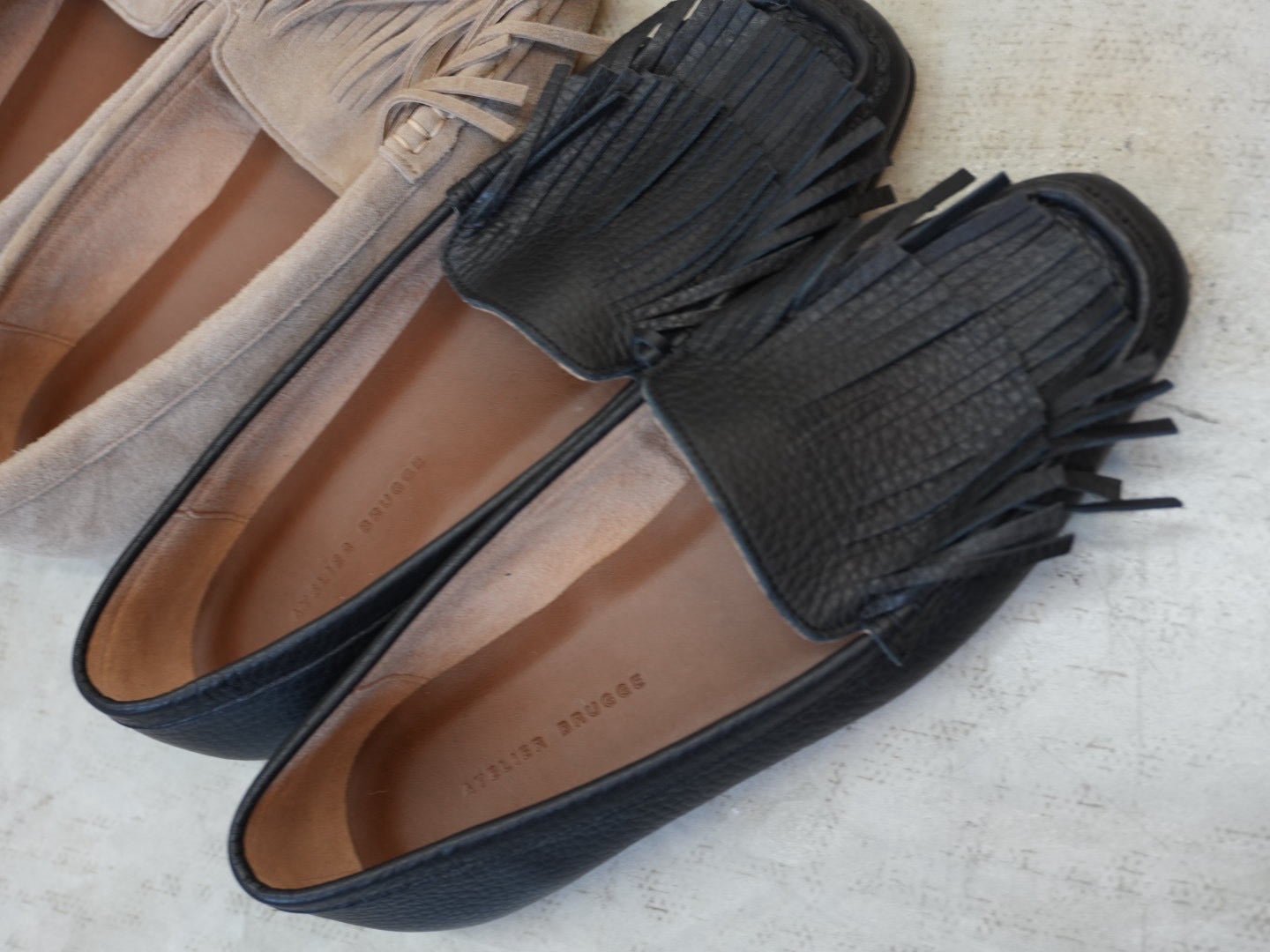 【ATELIER BRUGGE】Suede moccasins - Champdelarose