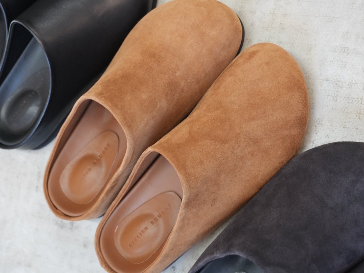 【ATELIER BRUGGE】Suwde sabot - Champdelarose
