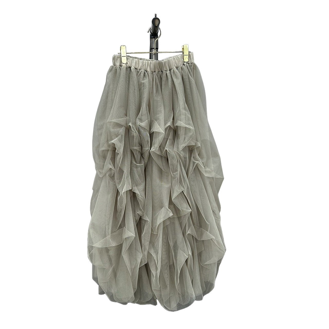 数量限定【ayane 2026 AW】タックチュールロングスカート - Champdelarose