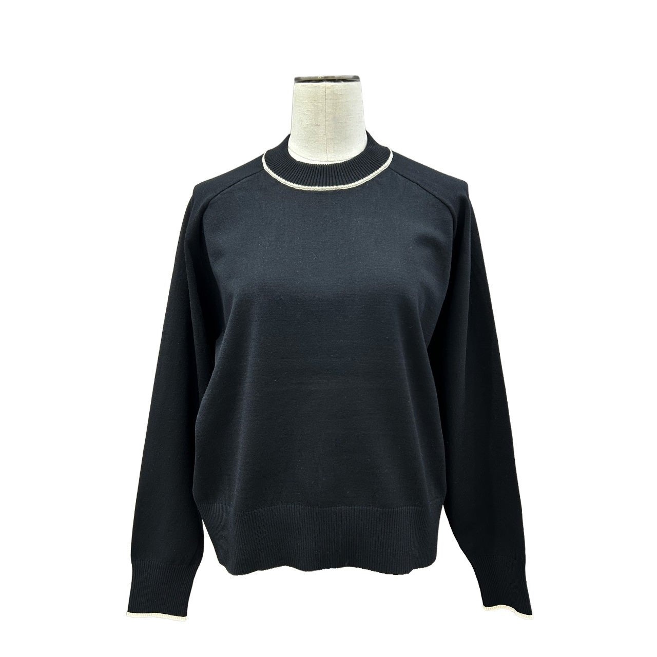 数量限定【ayane 2026 AW】配色ライン入りニットプルオーバー - Champdelarose