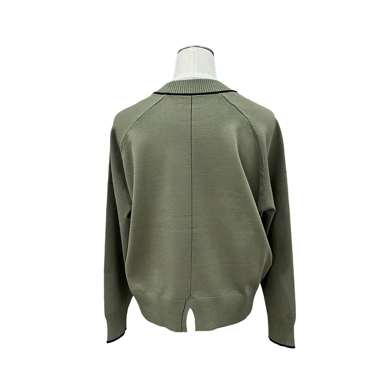 数量限定【ayane 2026 AW】配色ライン入りニットプルオーバー - Champdelarose