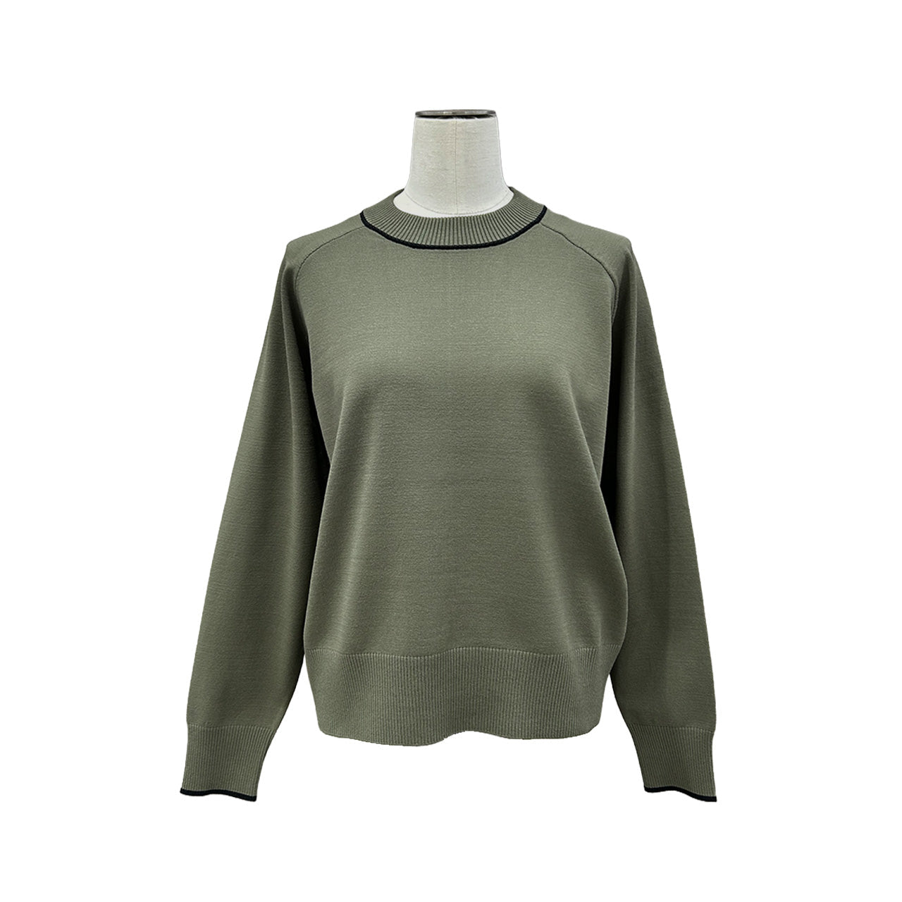 数量限定【ayane 2026 AW】配色ライン入りニットプルオーバー - Champdelarose