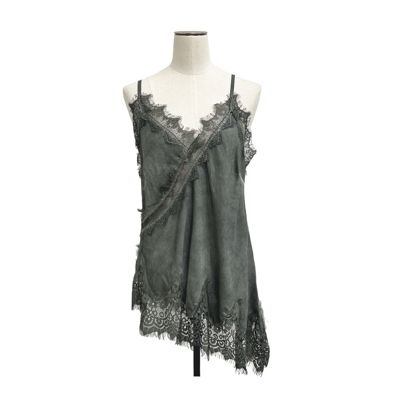 数量限定【ayane 2026 AW】イタリア製製品染めレースキャミソール - Champdelarose