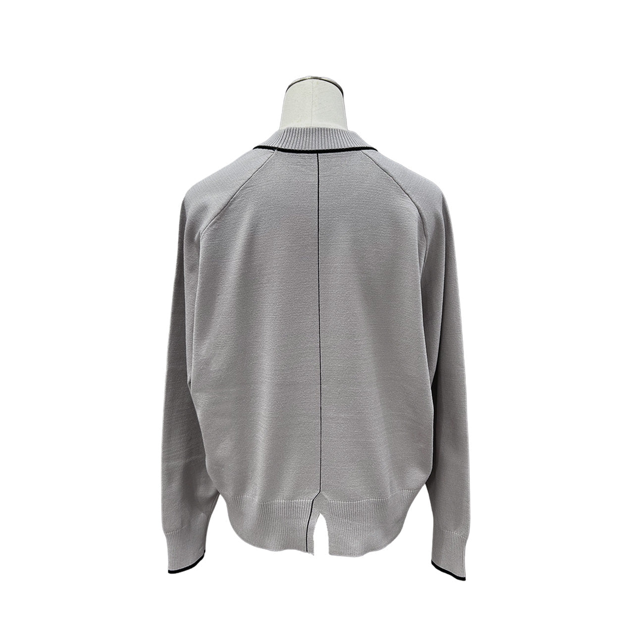 数量限定【ayane 2026 AW】配色ライン入りニットプルオーバー - Champdelarose