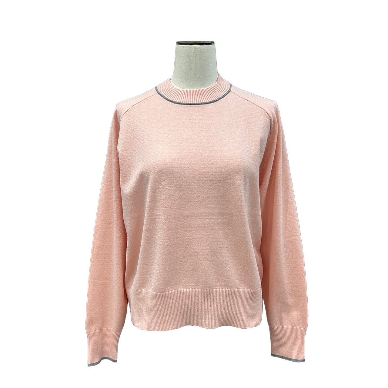 数量限定【ayane 2026 AW】配色ライン入りニットプルオーバー - Champdelarose