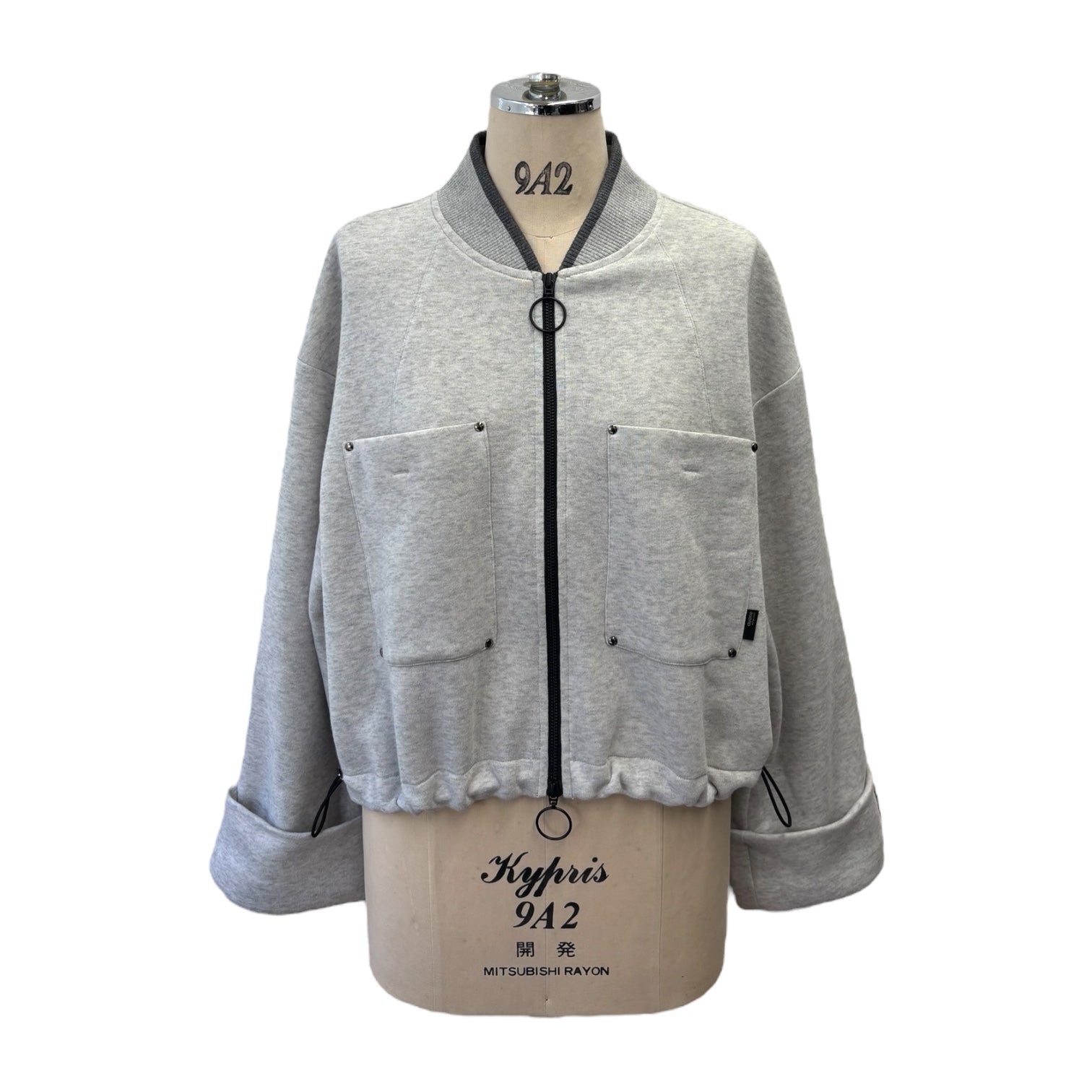 【ayane 2026 Early Spring】軽量裏起毛ショート丈ブルゾン - Champdelarose