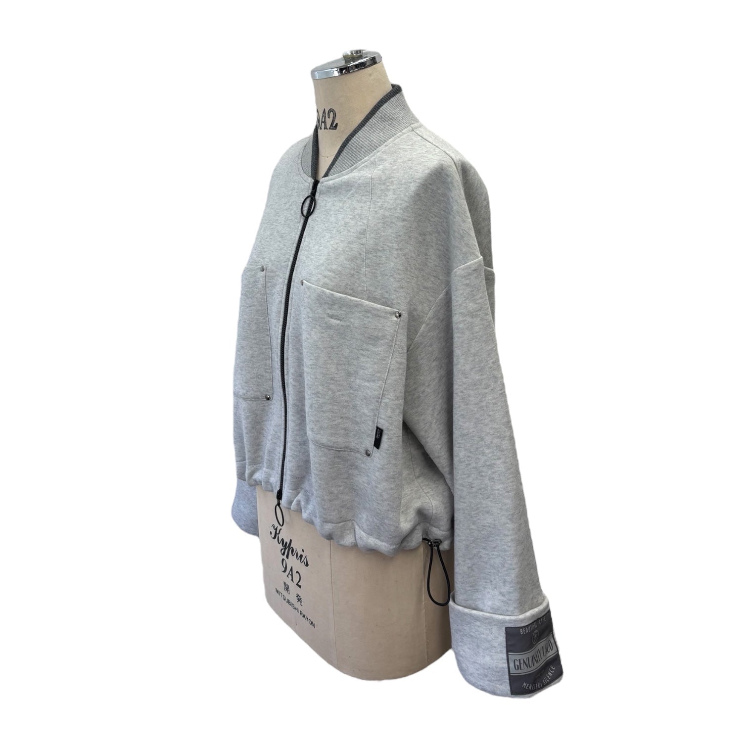 【ayane 2026 Early Spring】軽量裏起毛ショート丈ブルゾン - Champdelarose
