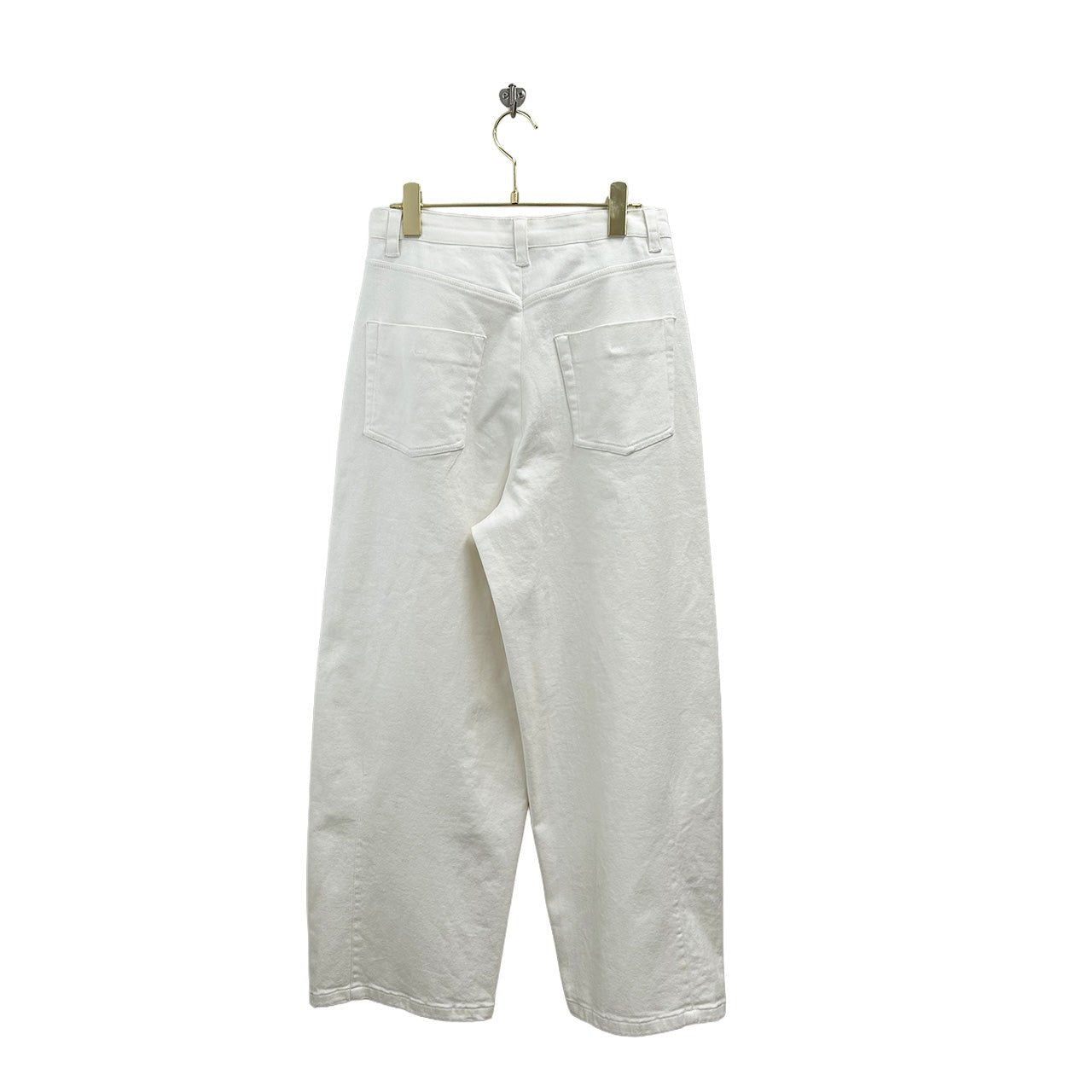 【ayane 2026 MID SUMMER COLLECTION】ホワイトデニムバレルレッグパンツ - Champdelarose