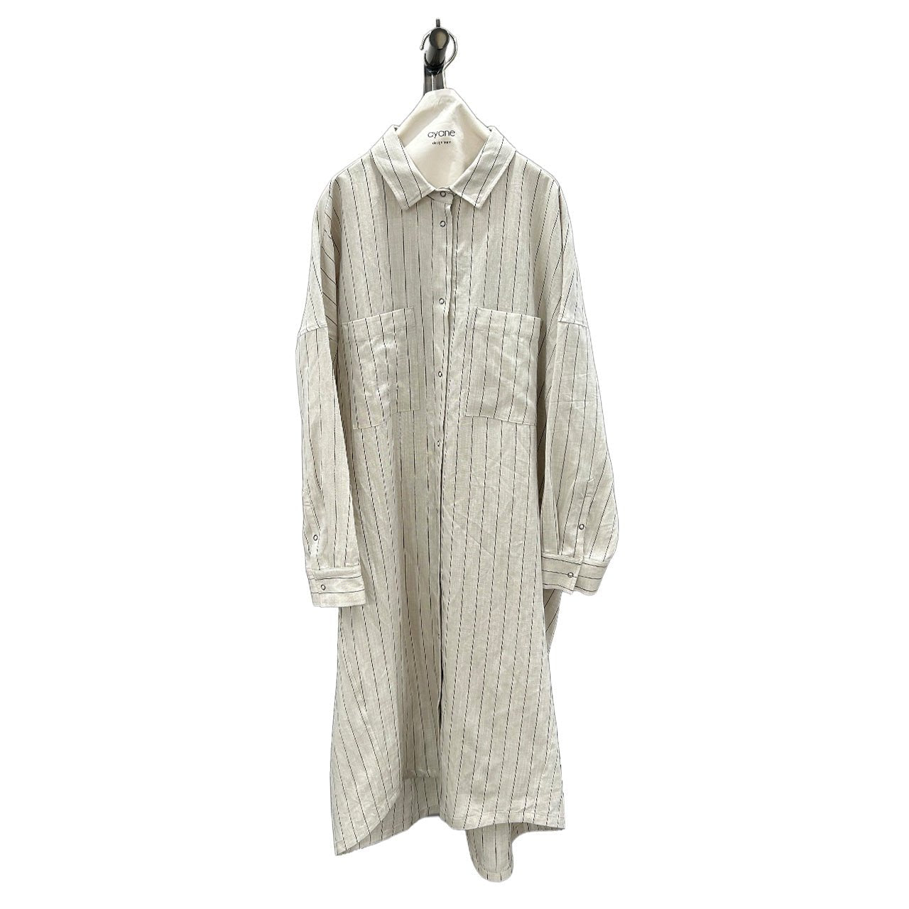 【ayane 2026 MID SUMMER COLLECTION】ピンストライプロングシャツ - Champdelarose