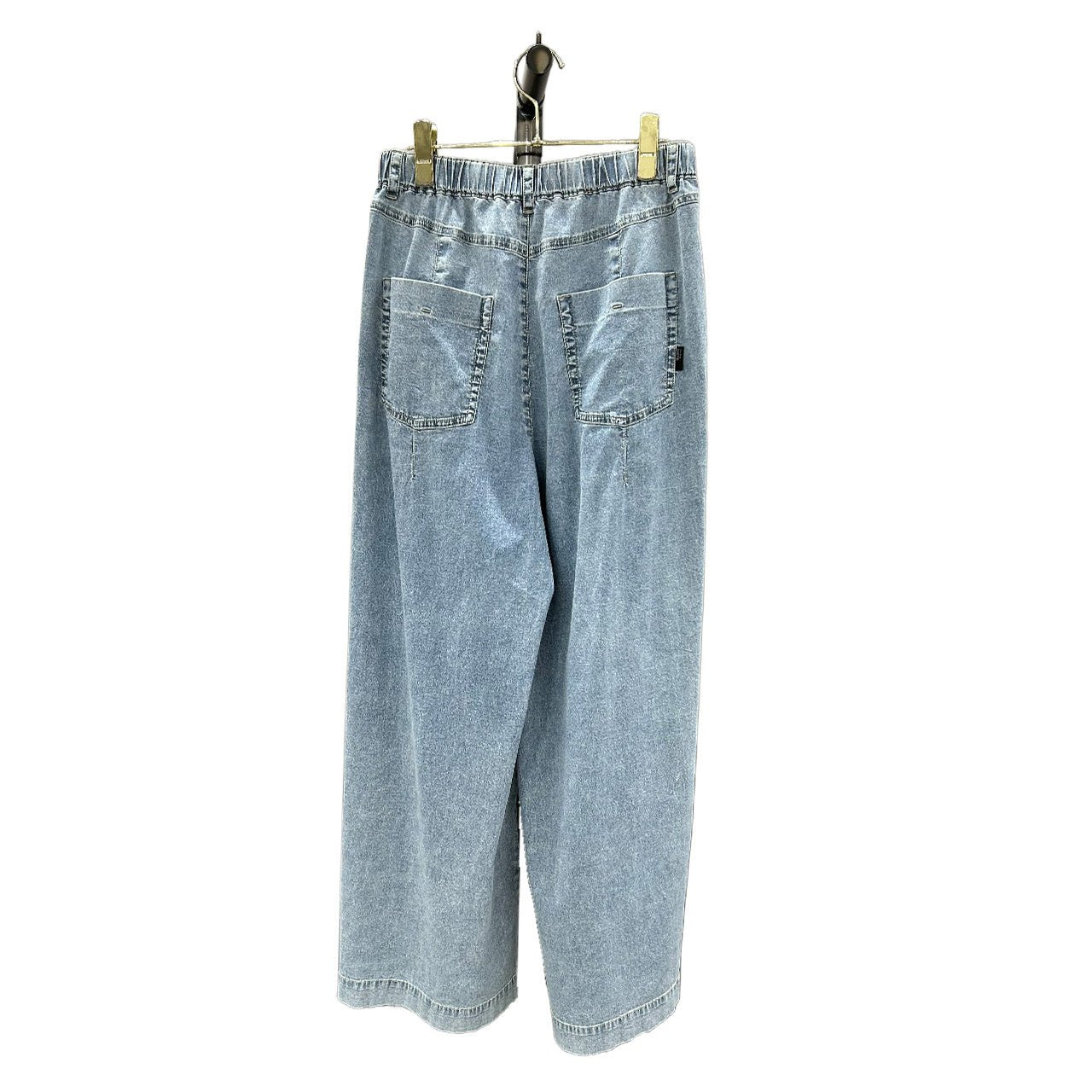【ayane 2026 MID SUMMER COLLECTION】ストレッチダンガリーワイドパンツ - Champdelarose