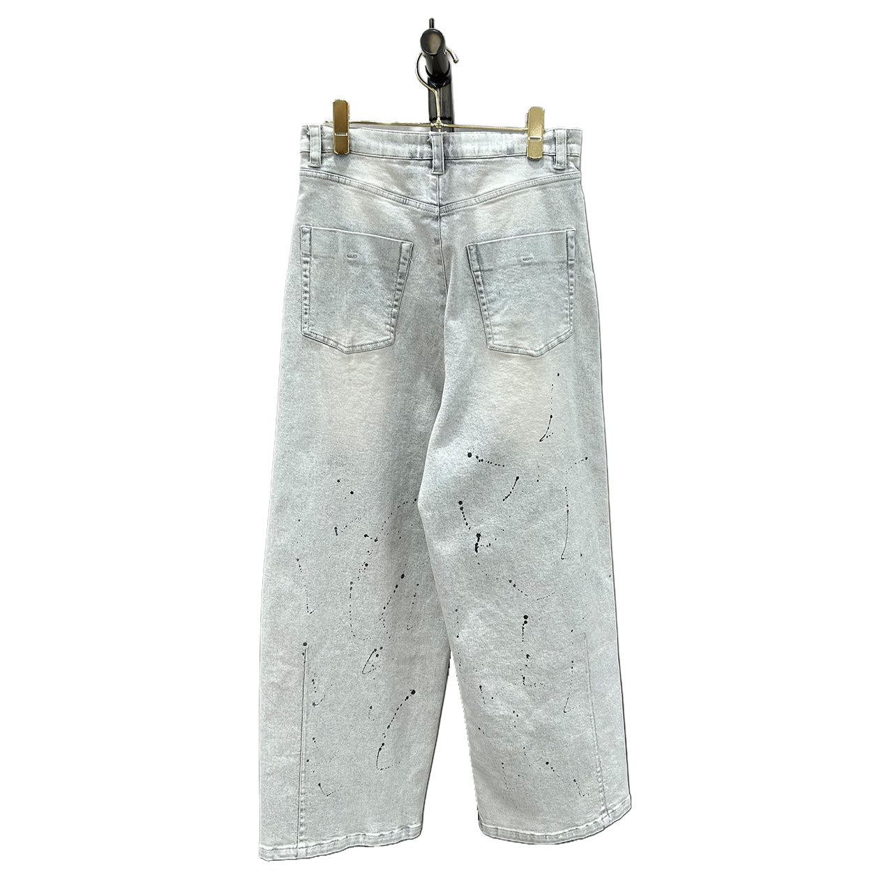 【ayane 2026 MID SUMMER COLLECTION】グレイッシュデニムバレルレッグパンツ - Champdelarose
