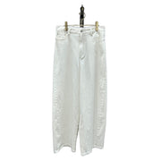 【ayane 2026 MID SUMMER COLLECTION】ホワイトデニムバレルレッグペイント加工パンツ - Champdelarose