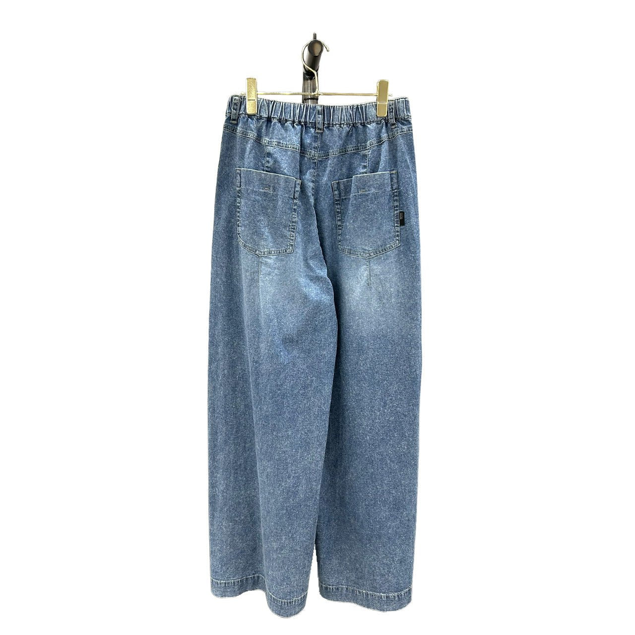 【ayane 2026 MID SUMMER COLLECTION】ストレッチダンガリーワイドパンツ - Champdelarose