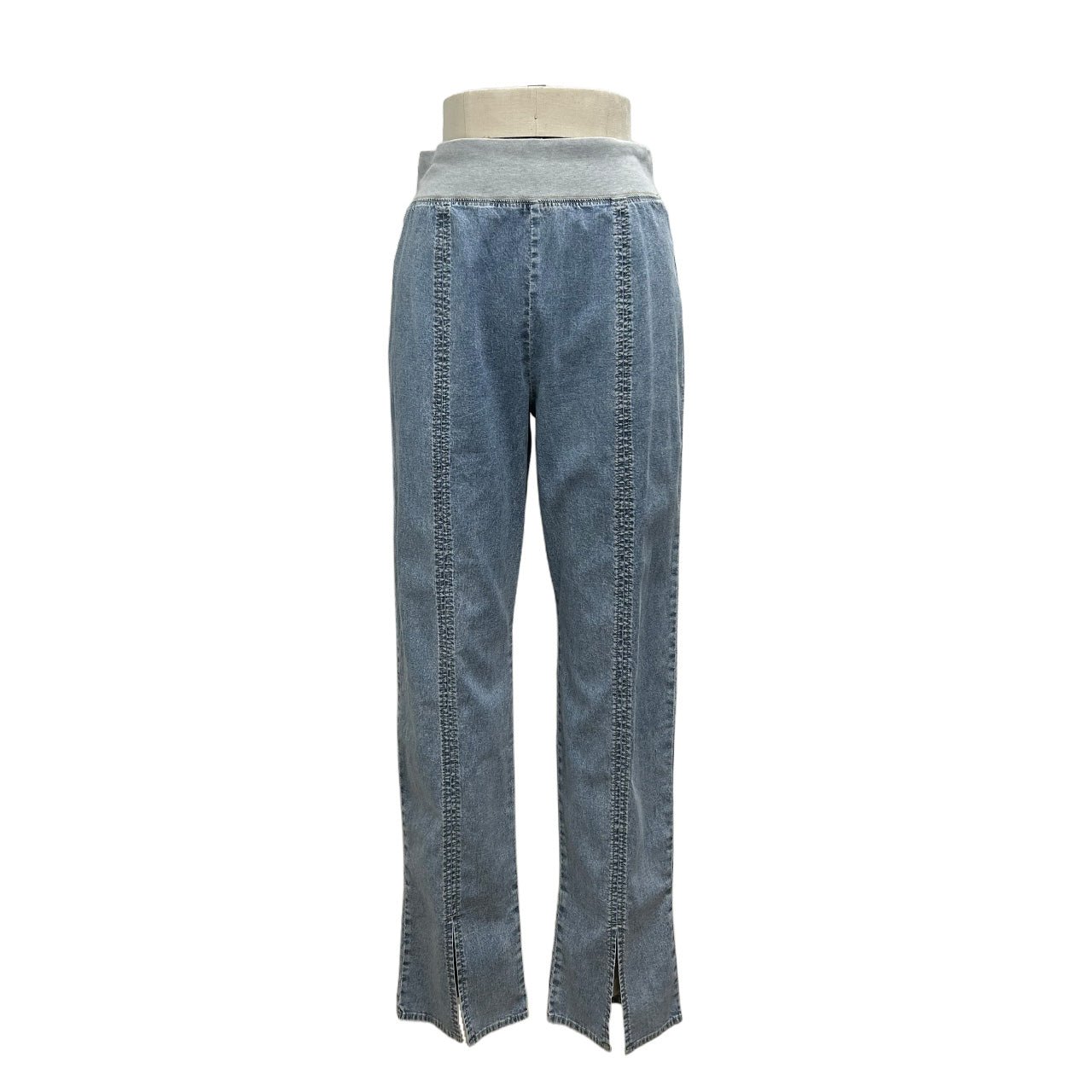 【ayane 2026 MID SUMMER COLLECTION】ストレッチダンガリーレギパン - Champdelarose