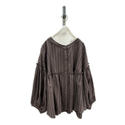 【ayane 2026 MID SUMMER COLLECTION】ピンストライプボリュームスリーブシャツ - Champdelarose