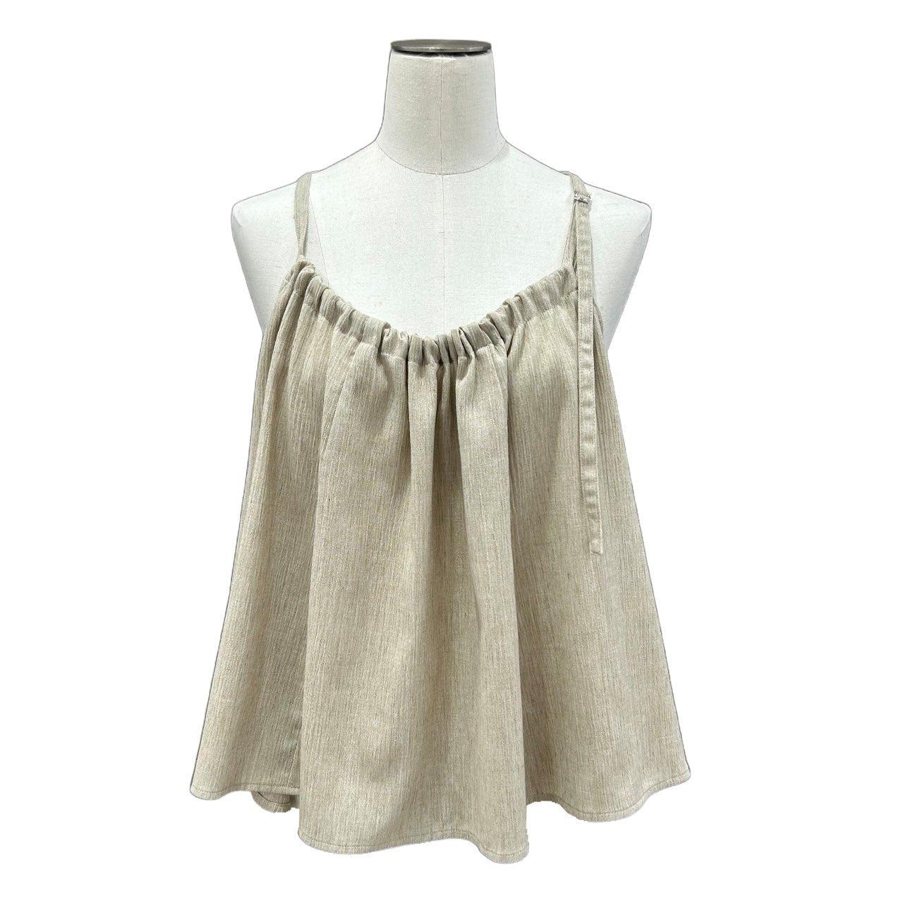 【ayane 2026 MID SUMMER COLLECTION】リネン混スラブフレアビスチェ - Champdelarose