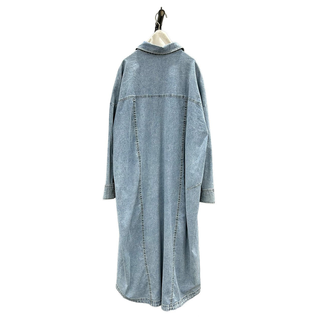 【ayane 2026 MID SUMMER COLLECTION】ストレッチダンガリーロングシャツ - Champdelarose