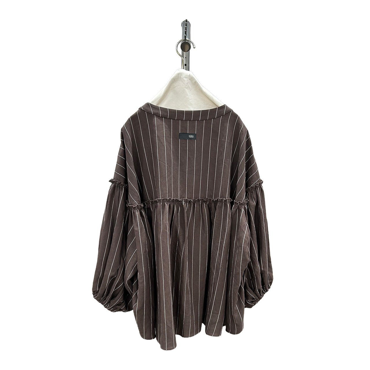 【ayane 2026 MID SUMMER COLLECTION】ピンストライプボリュームスリーブシャツ - Champdelarose
