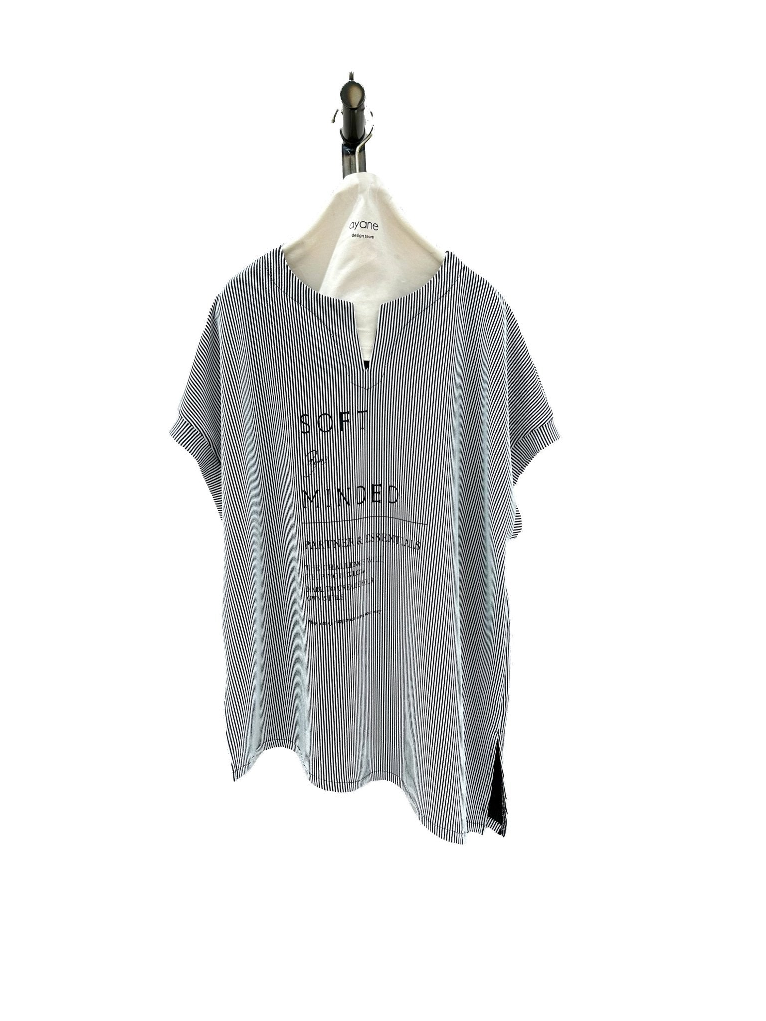 【ayane 2026 MID SUMMER COLLECTION】アシンメトリーストライプTシャツ - Champdelarose