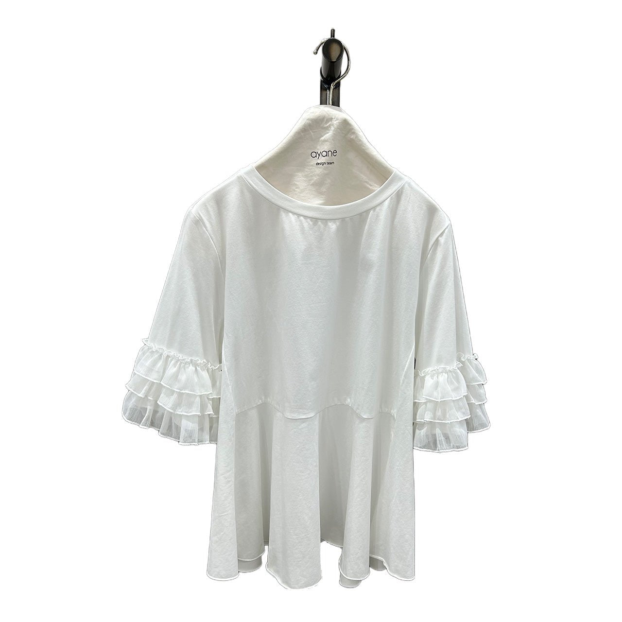 【ayane 2026 MID SUMMER COLLECTION】フリルスリーブドッキングブラウスT - Champdelarose