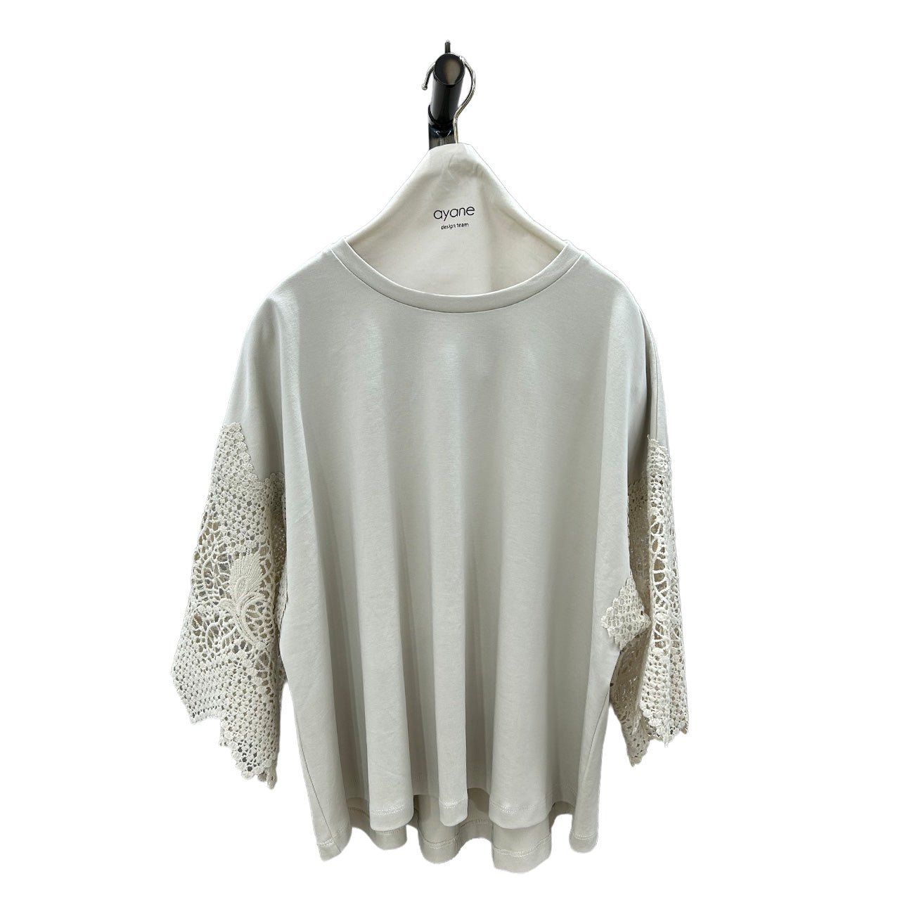 【ayane 2026 MID SUMMER COLLECTION】袖レースTシャツ - Champdelarose