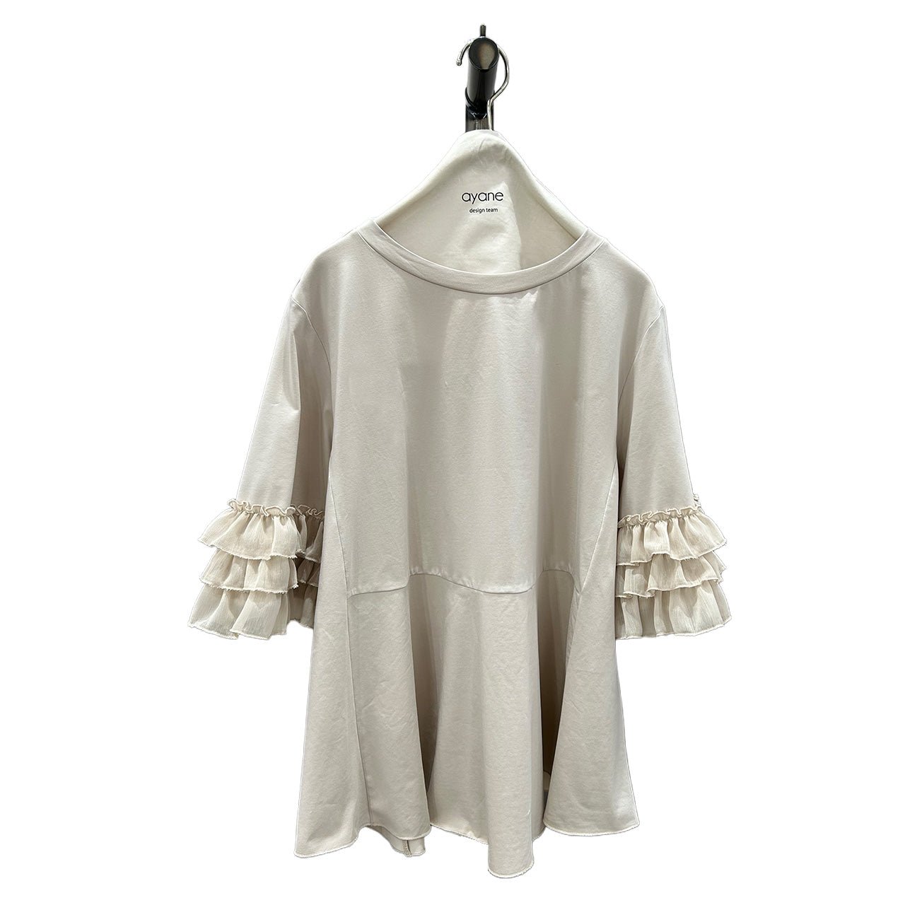 【ayane 2026 MID SUMMER COLLECTION】フリルスリーブドッキングブラウスT - Champdelarose