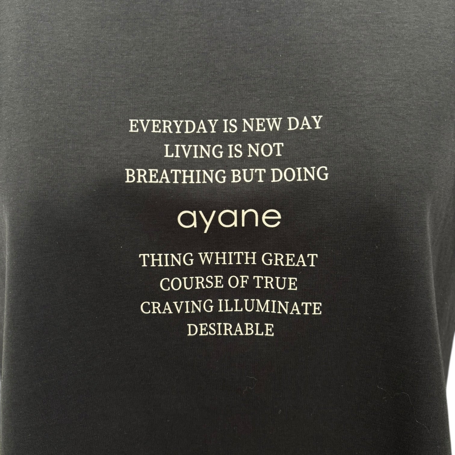 【ayane 2026 SPRING】ポンチ素材ゆるTシャツ - Champdelarose