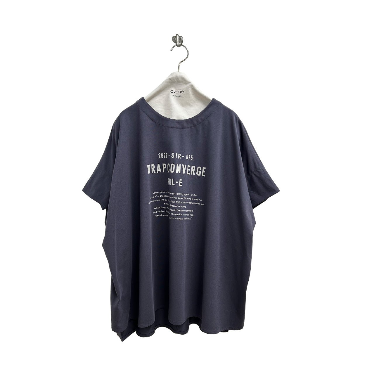 【ayane 2026 SUMMER】ポンチョ型ロゴTシャツ - Champdelarose