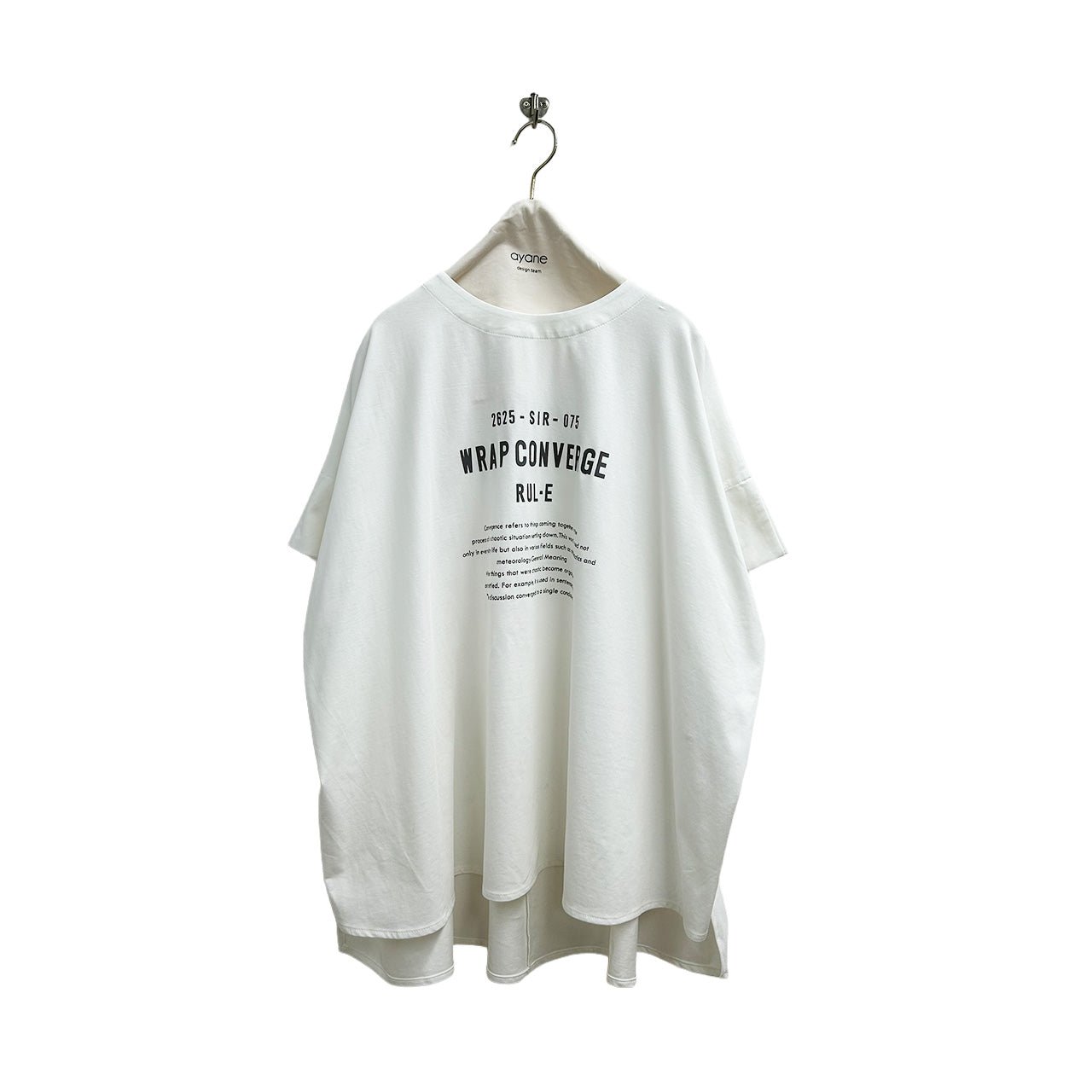 【ayane 2026 SUMMER】ポンチョ型ロゴTシャツ - Champdelarose