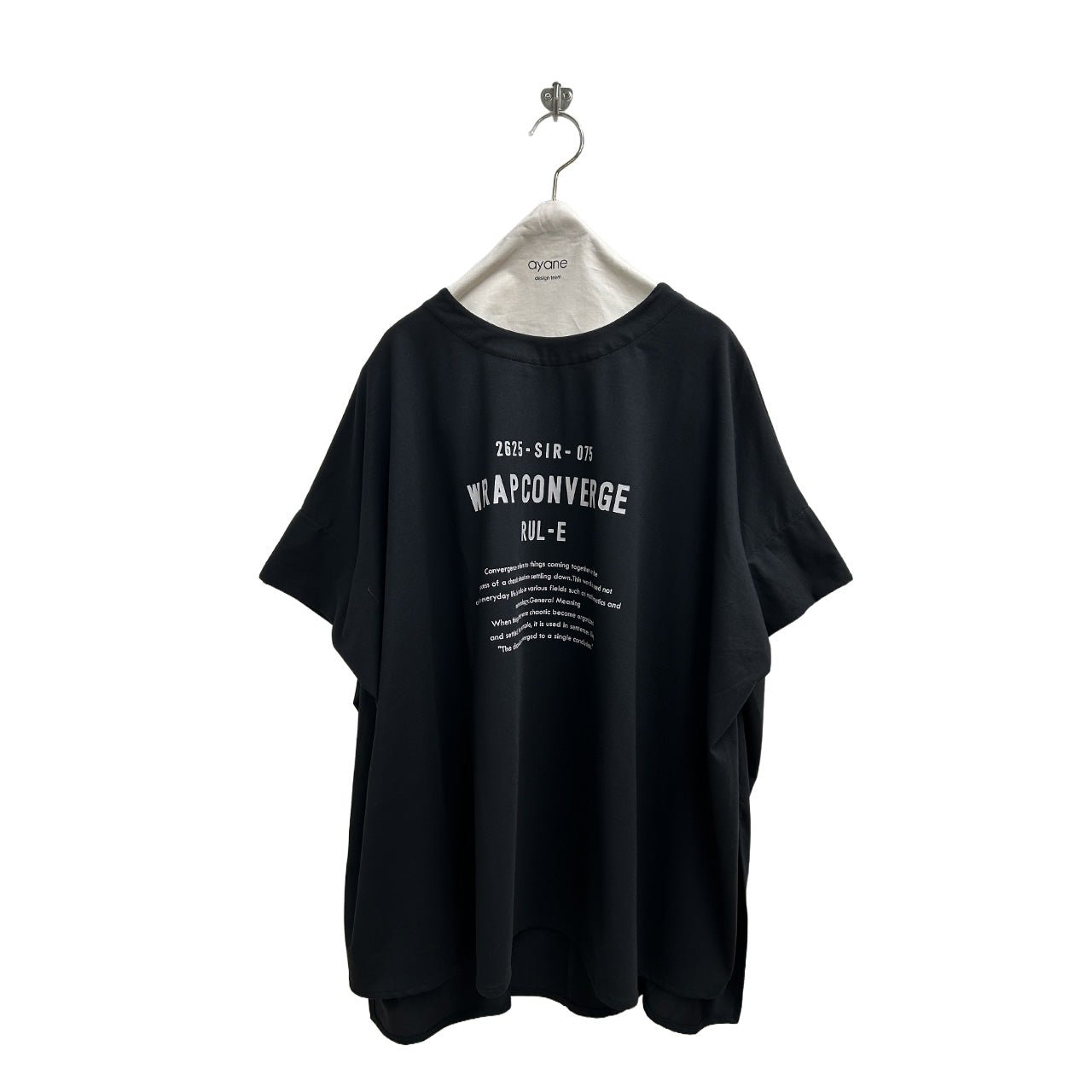 【ayane 2026 SUMMER】ポンチョ型ロゴTシャツ - Champdelarose