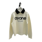 【ayane 2026 winter】ステンカラーロゴニット - Champdelarose
