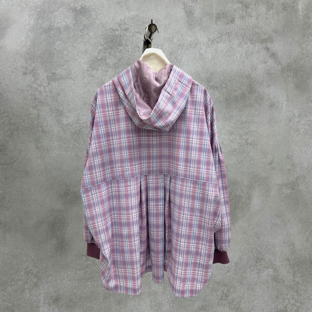 【ayane 2027 EARLY SPRING】フーディチェックシャツ - 1月中旬頃発送 - Champdelarose