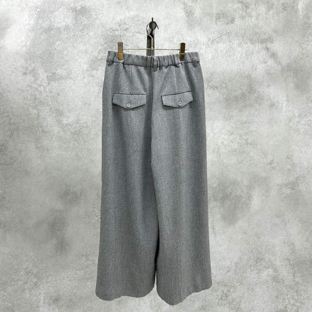 【ayane 2027 EARLY SPRING】MIX TWEED ボックスタックワイドパンツ - 1月中旬頃発送 - Champdelarose