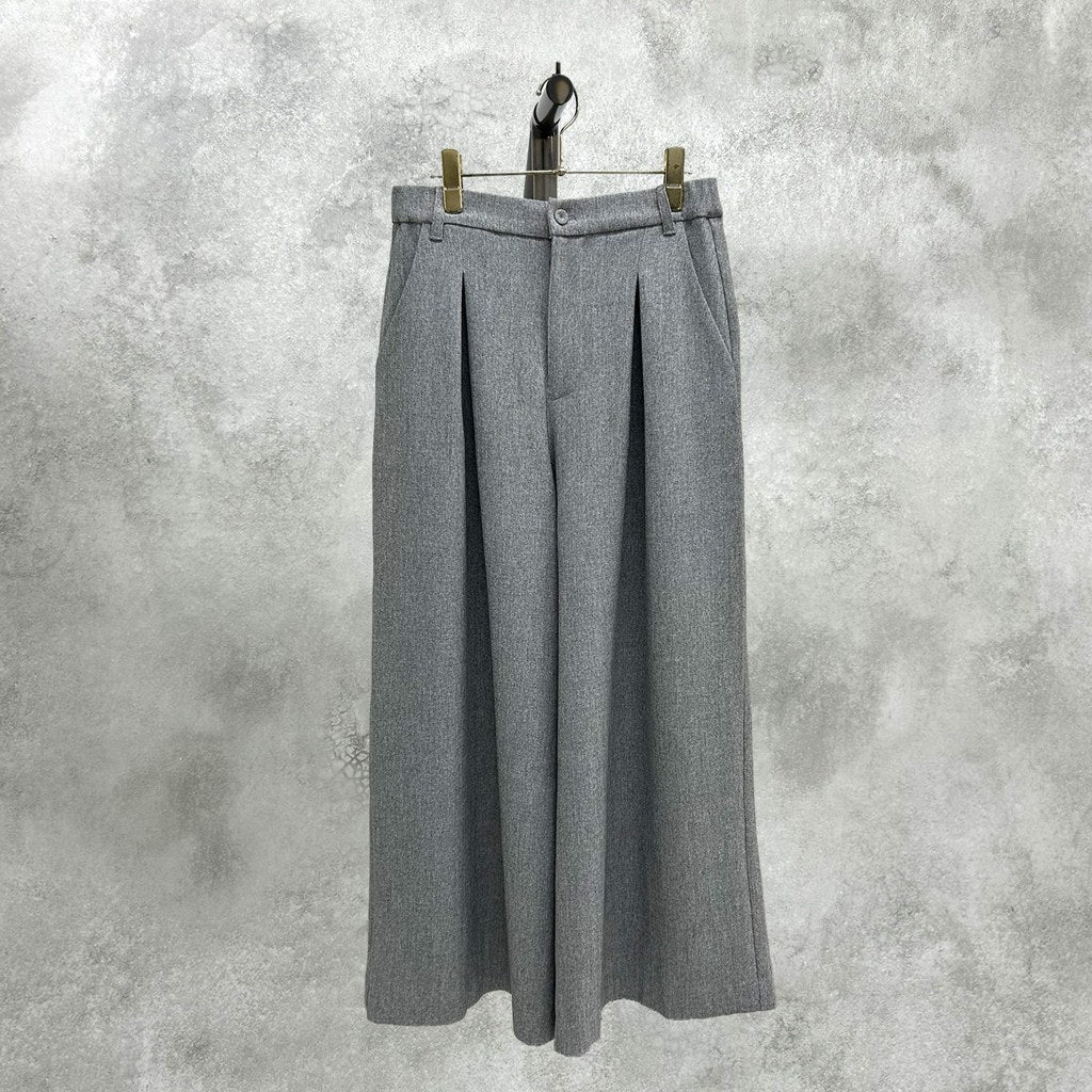 【ayane 2027 EARLY SPRING】MIX TWEED ボックスタックワイドパンツ - 1月中旬頃発送 - Champdelarose