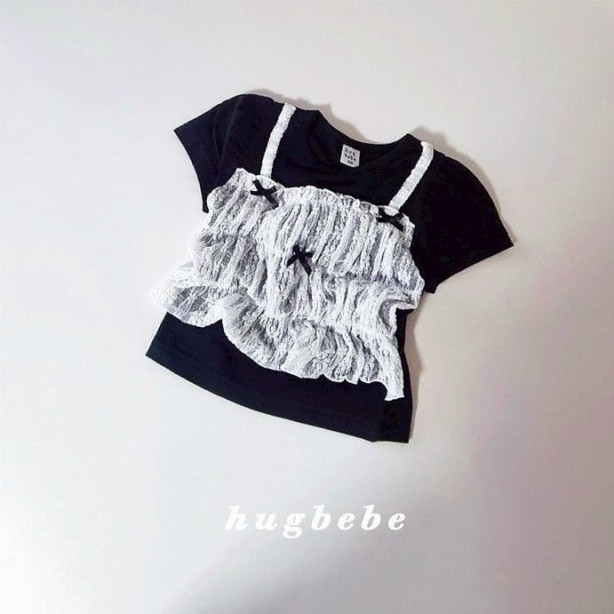 【baby】レースドッキングセットアップ - Champdelarose
