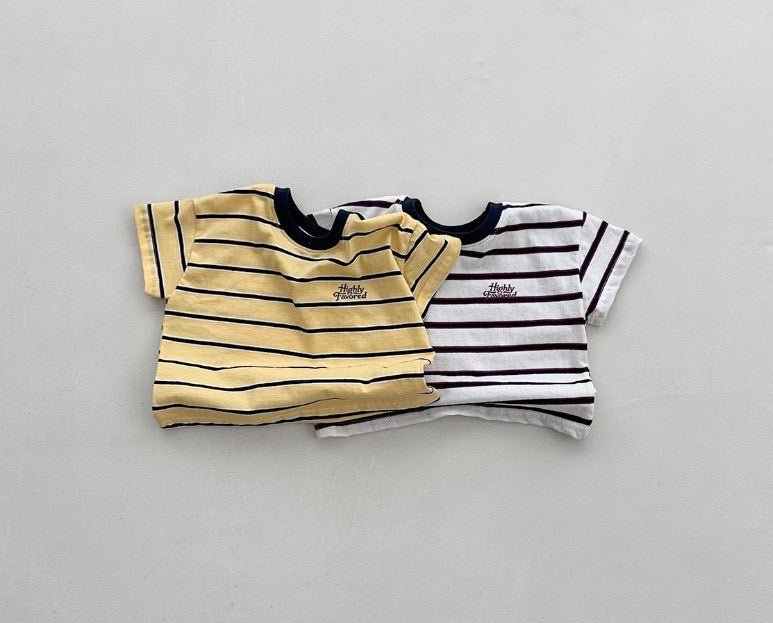 【baby】ボーダーTシャツ - Champdelarose