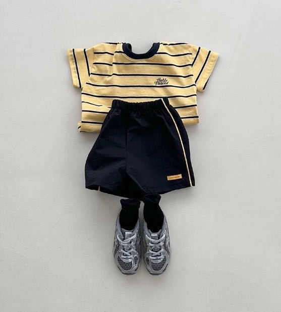 【baby】ボーダーTシャツ - Champdelarose