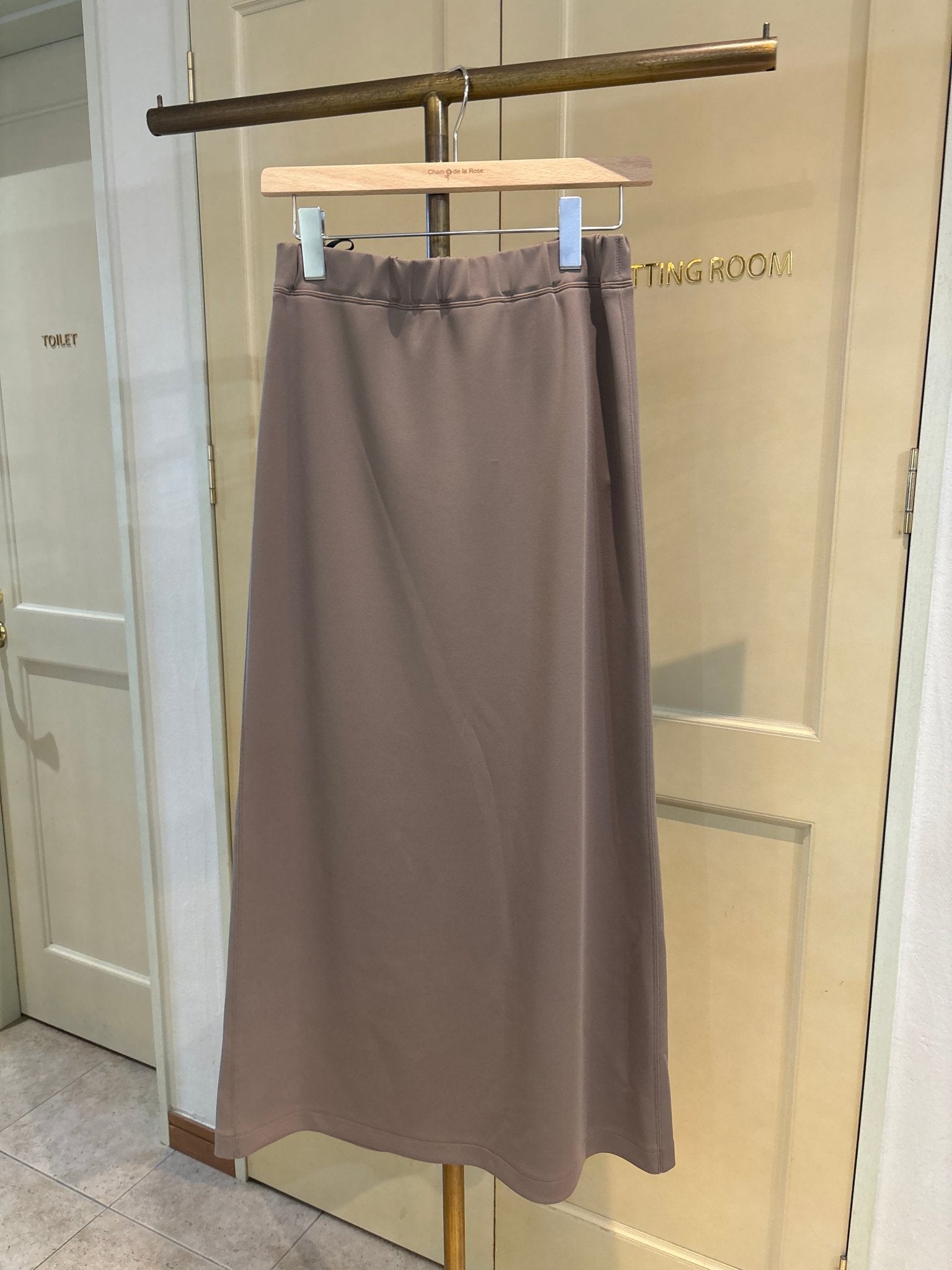 【cafune】double knit back flare skirt - Champdelarose